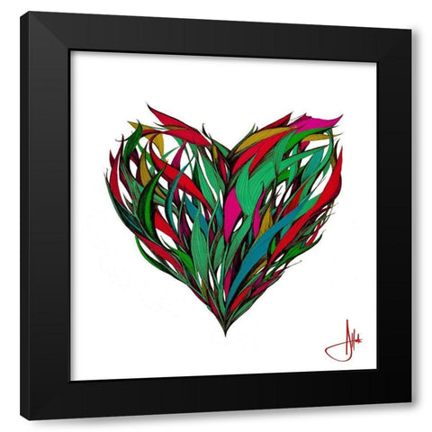 Seasons Black Modern Wood Framed Art Print by Allante, Marc