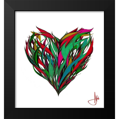 Seasons Black Modern Wood Framed Art Print by Allante, Marc