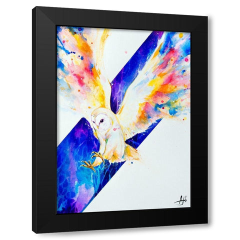 Hector Black Modern Wood Framed Art Print with Double Matting by Allante, Marc