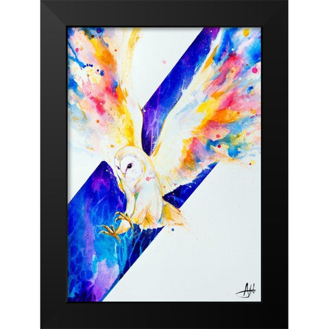 Hector Black Modern Wood Framed Art Print by Allante, Marc