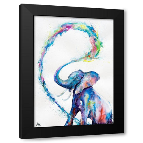 Veris Black Modern Wood Framed Art Print with Double Matting by Allante, Marc