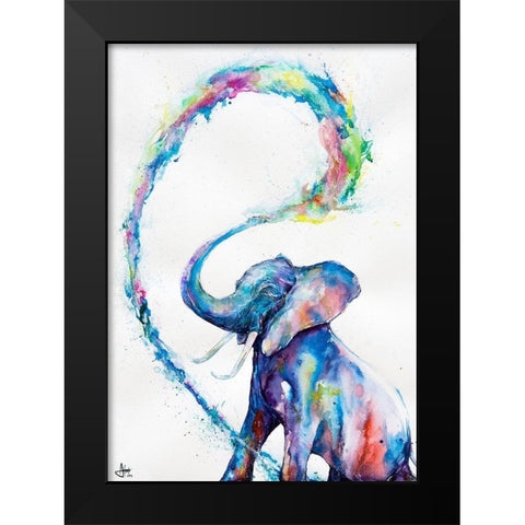 Veris Black Modern Wood Framed Art Print by Allante, Marc