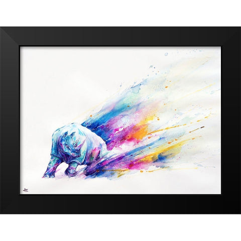 Ajax Black Modern Wood Framed Art Print by Allante, Marc