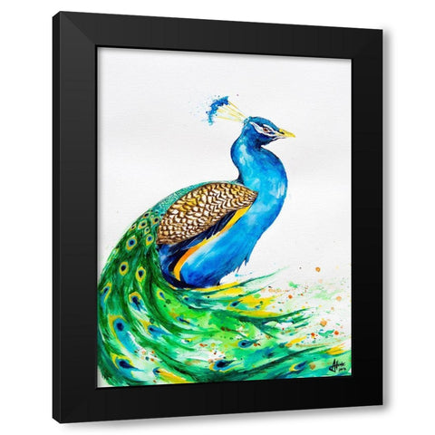 Aphrodite Black Modern Wood Framed Art Print by Allante, Marc