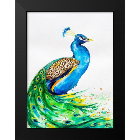 Aphrodite Black Modern Wood Framed Art Print by Allante, Marc