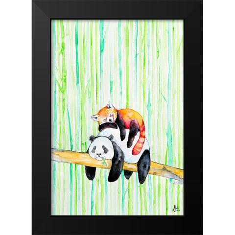Lullaby Black Modern Wood Framed Art Print by Allante, Marc