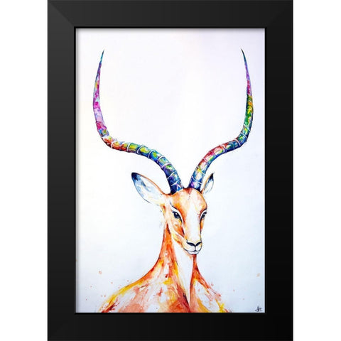 Citadel Black Modern Wood Framed Art Print by Allante, Marc