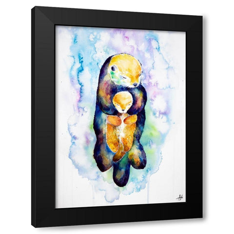 Dream On Black Modern Wood Framed Art Print by Allante, Marc