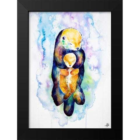 Dream On Black Modern Wood Framed Art Print by Allante, Marc