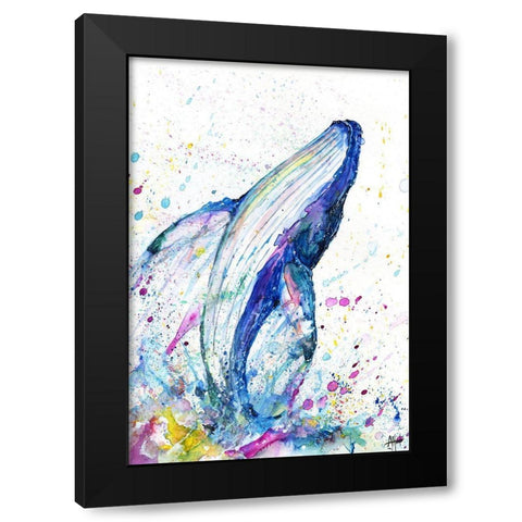 Breach Black Modern Wood Framed Art Print with Double Matting by Allante, Marc