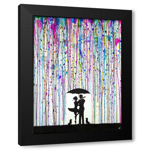 Bayade`re Black Modern Wood Framed Art Print by Allante, Marc