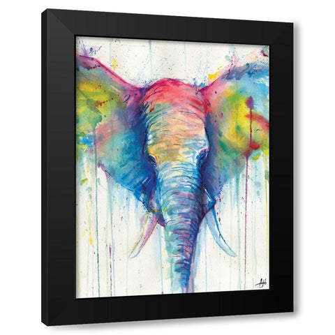 Caeli Black Modern Wood Framed Art Print with Double Matting by Allante, Marc