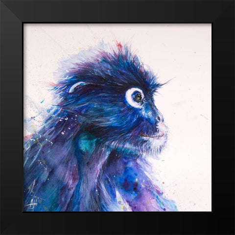 Monkey Business Black Modern Wood Framed Art Print by Allante, Marc