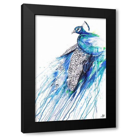 Narcissus Black Modern Wood Framed Art Print by Allante, Marc