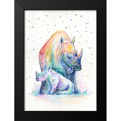 Shelter Black Modern Wood Framed Art Print by Allante, Marc