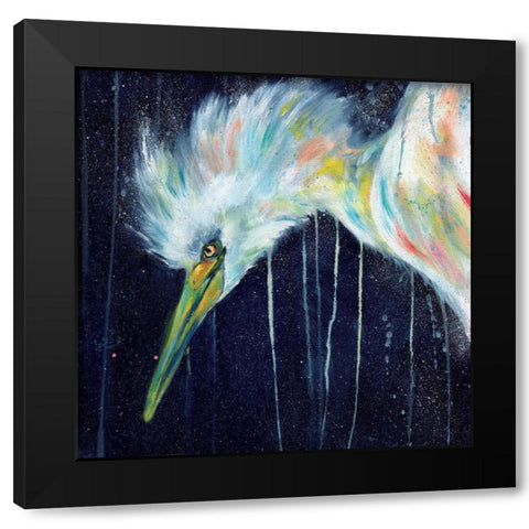Silence Black Modern Wood Framed Art Print by Allante, Marc