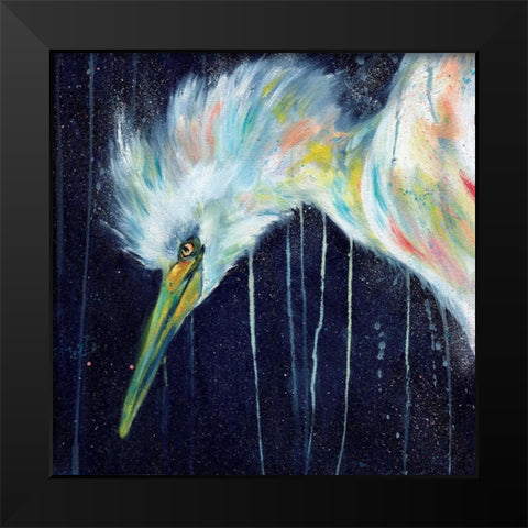 Silence Black Modern Wood Framed Art Print by Allante, Marc