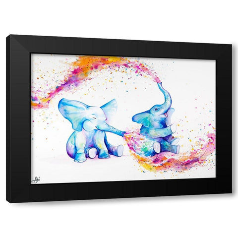 Sorella Black Modern Wood Framed Art Print with Double Matting by Allante, Marc