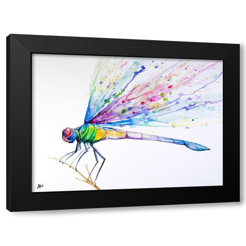 Volant Black Modern Wood Framed Art Print by Allante, Marc