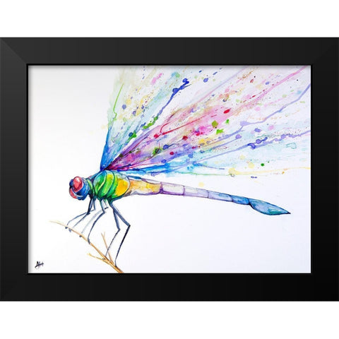 Volant Black Modern Wood Framed Art Print by Allante, Marc