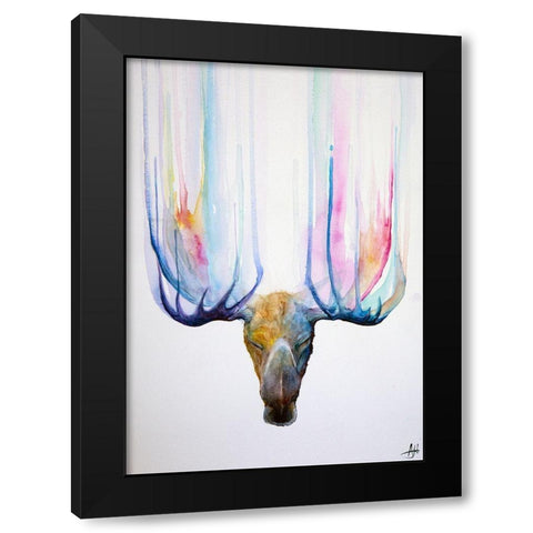 Zen Black Modern Wood Framed Art Print with Double Matting by Allante, Marc