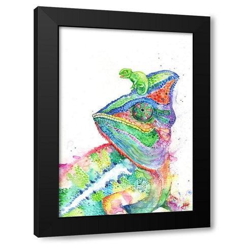 ClutchaChameleons Black Modern Wood Framed Art Print with Double Matting by Allante, Marc