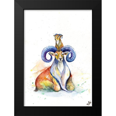 Uncanny Urial Black Modern Wood Framed Art Print by Allante, Marc