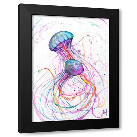 You So Jelly Black Modern Wood Framed Art Print with Double Matting by Allante, Marc