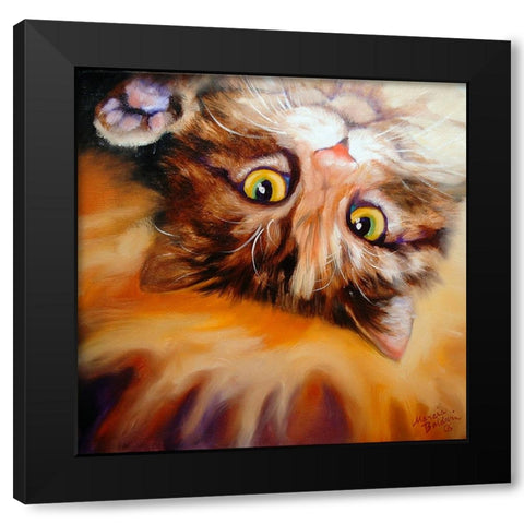 Peek A Boo Black Modern Wood Framed Art Print with Double Matting by Baldwin, Marcia
