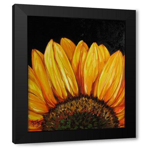 Sunflower Sunflower Black Modern Wood Framed Art Print by Baldwin, Marcia