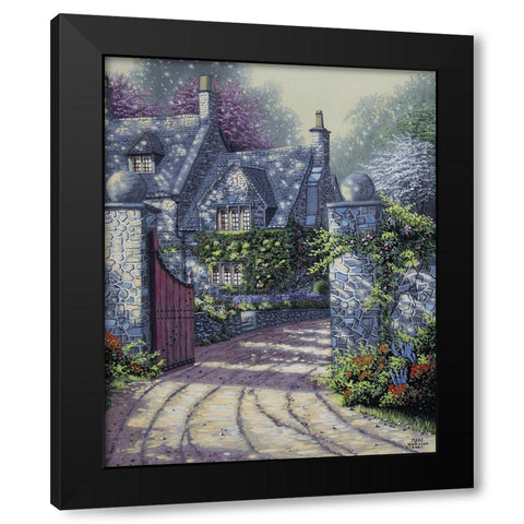 Ivy Manor Black Modern Wood Framed Art Print by Harvill, Marc