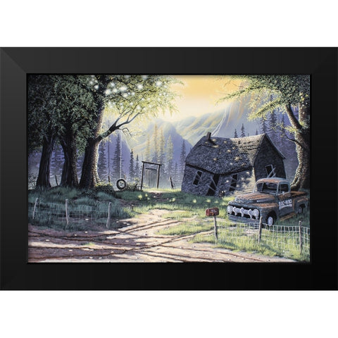 Old Family Land Black Modern Wood Framed Art Print by Harvill, Marc