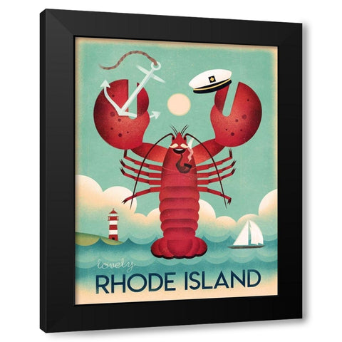 Rhode Island Black Modern Wood Framed Art Print by Wickstrom, Martin