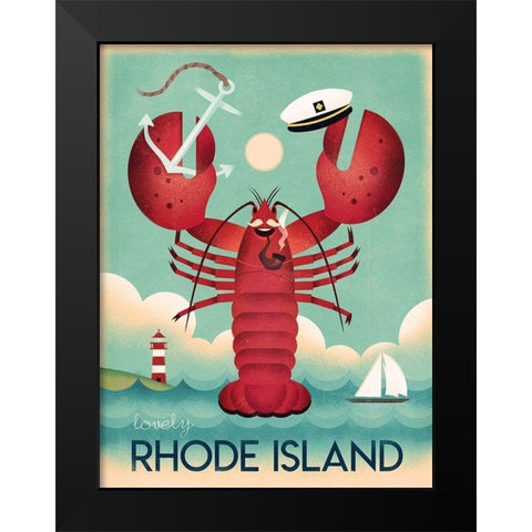 Rhode Island Black Modern Wood Framed Art Print by Wickstrom, Martin