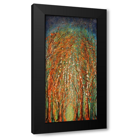 The Wildwood Forest Black Modern Wood Framed Art Print by Wickstrom, Martin