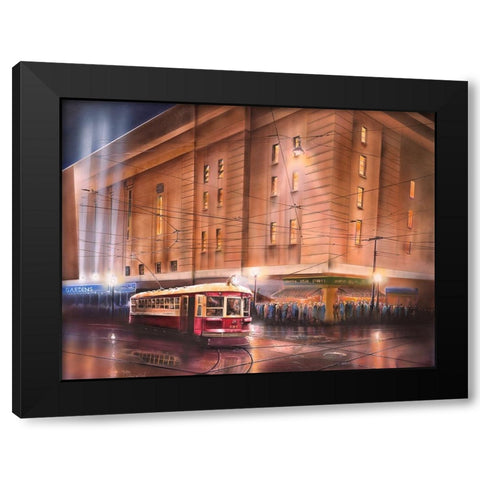 Mig and fish Black Modern Wood Framed Art Print by Murray Henderson Fine Art