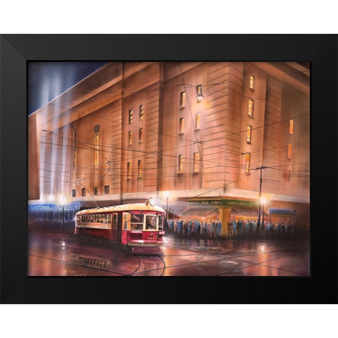 Mig and fish Black Modern Wood Framed Art Print by Murray Henderson Fine Art