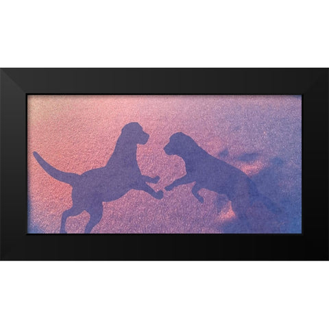 Lab Shadows Black Modern Wood Framed Art Print by Murray Henderson Fine Art