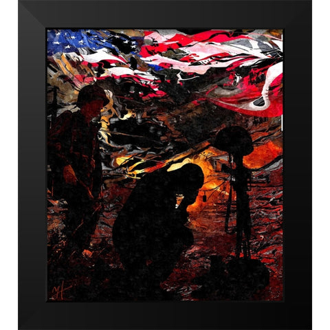 Never Forgotten Black Modern Wood Framed Art Print by Murray Henderson Fine Art