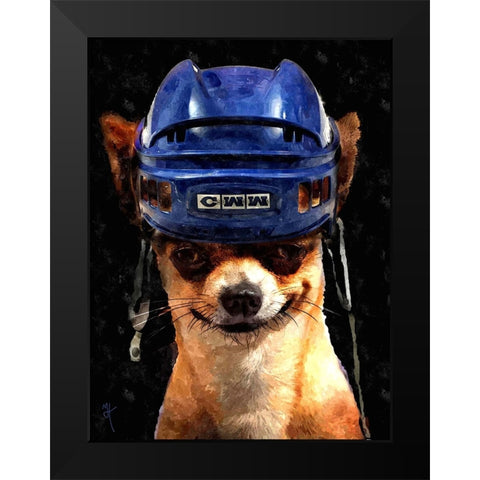 Chiwana Go Black Modern Wood Framed Art Print by Murray Henderson Fine Art