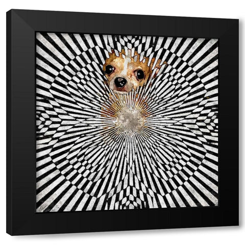 Chiwhat The Black Modern Wood Framed Art Print with Double Matting by Murray Henderson Fine Art