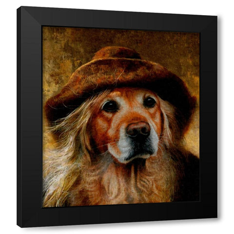 Gold Digger Black Modern Wood Framed Art Print with Double Matting by Murray Henderson Fine Art