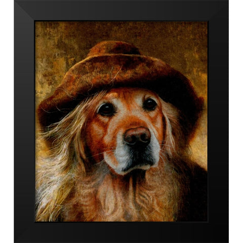 Gold Digger Black Modern Wood Framed Art Print by Murray Henderson Fine Art