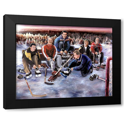 Greats Outdoors Black Modern Wood Framed Art Print with Double Matting by Murray Henderson Fine Art