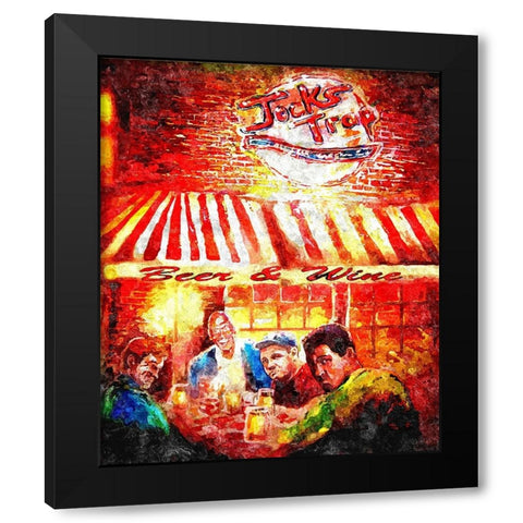 Jocks Trap Black Modern Wood Framed Art Print with Double Matting by Murray Henderson Fine Art