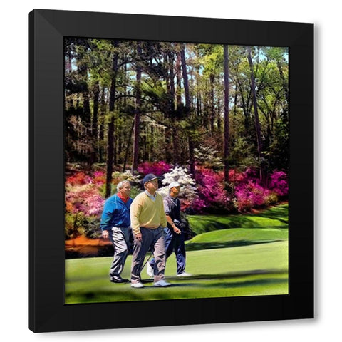 Master 96 Black Modern Wood Framed Art Print by Murray Henderson Fine Art