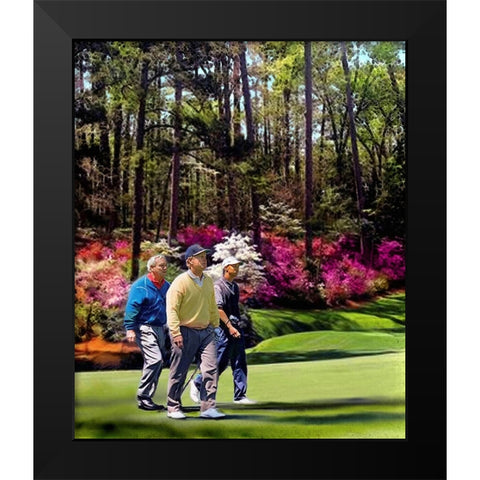 Master 96 Black Modern Wood Framed Art Print by Murray Henderson Fine Art