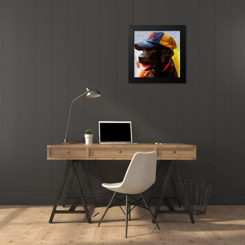 Rookie Black Modern Wood Framed Art Print by Murray Henderson Fine Art