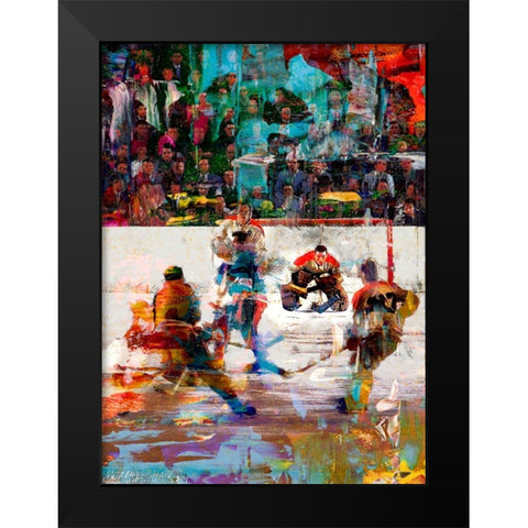 Jouque 2 Black Modern Wood Framed Art Print by Murray Henderson Fine Art