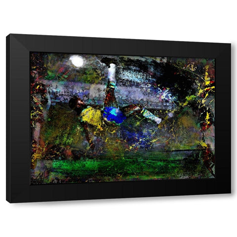 Pele Black Modern Wood Framed Art Print by Murray Henderson Fine Art
